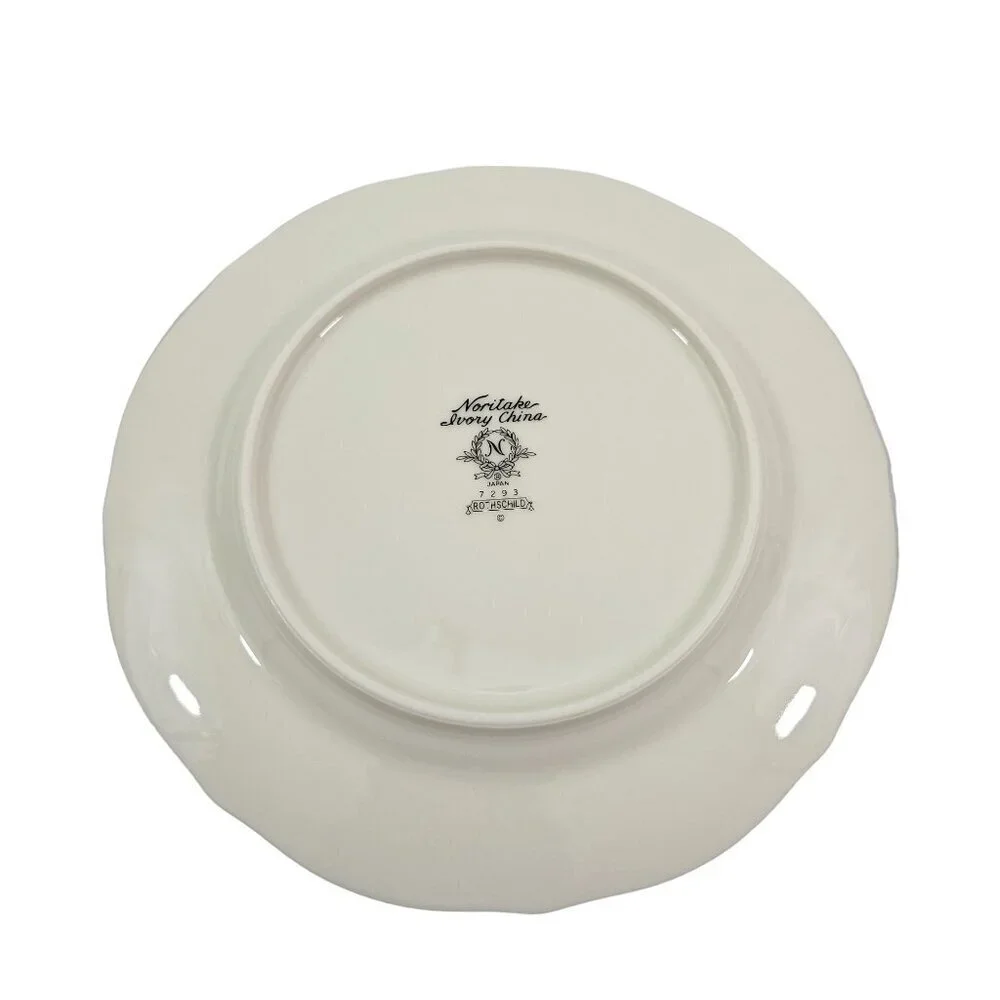 Noritake Rothschild Ivory China Platinum Band Bread & Butter Plates – Set of 4